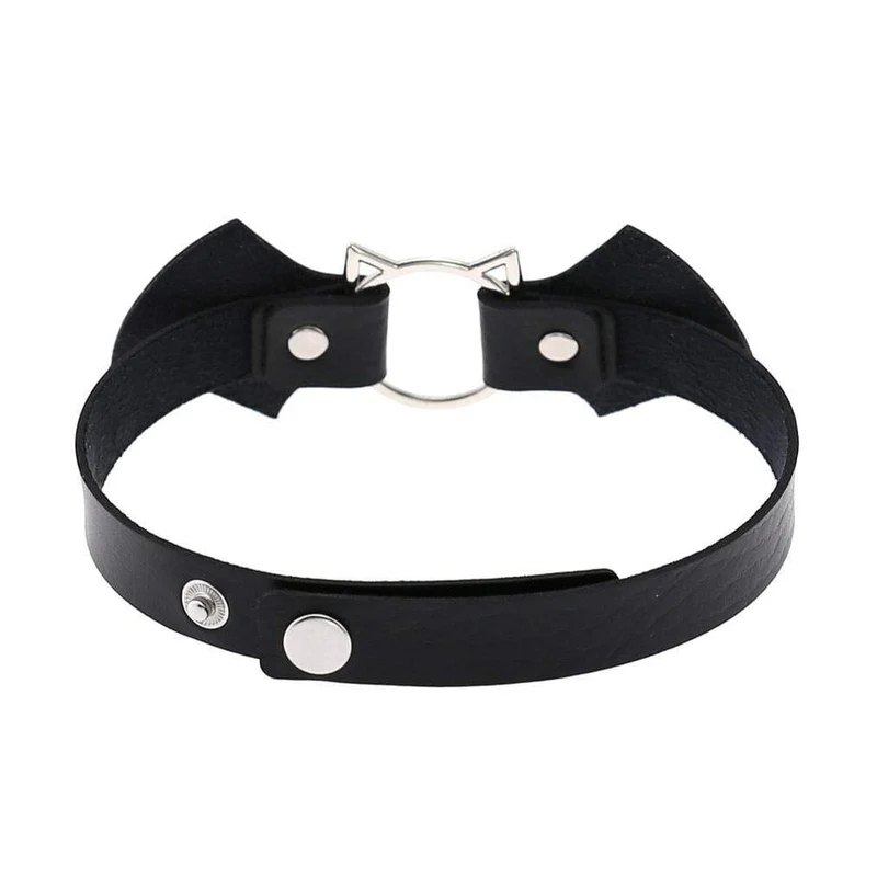 Frauen Gothic Fledermaus Form Halsreifen