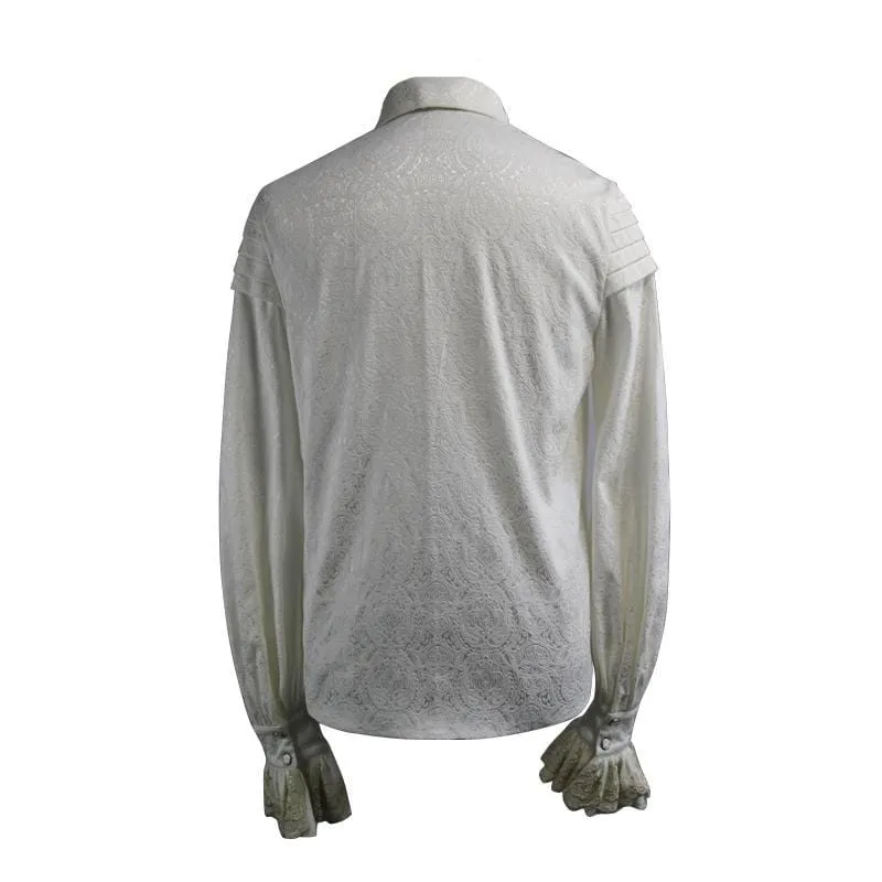 Herren Vintage Goth Dress Shirt