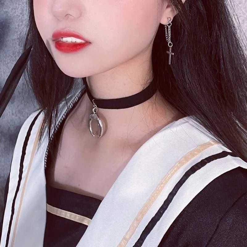 Frauen Gothic Moon Anhänger Chockers