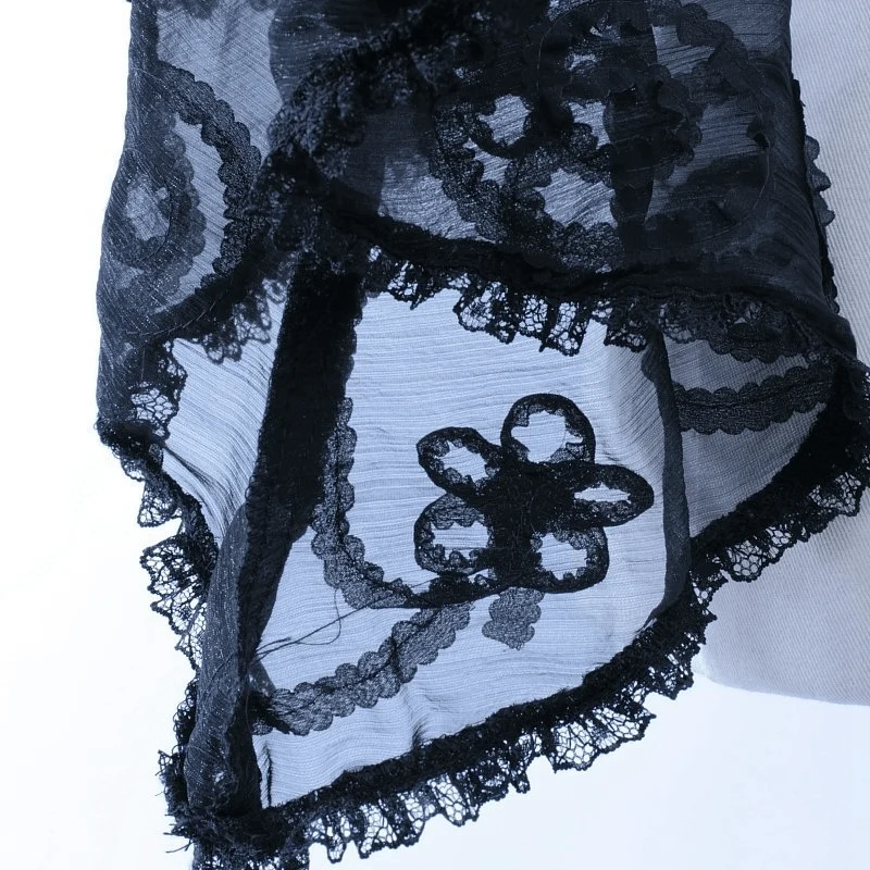 Damen Vintage Cape aus feiner Spitze