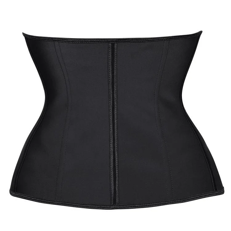 Damen Front Reißverschluss Latex Underbust Korsetts