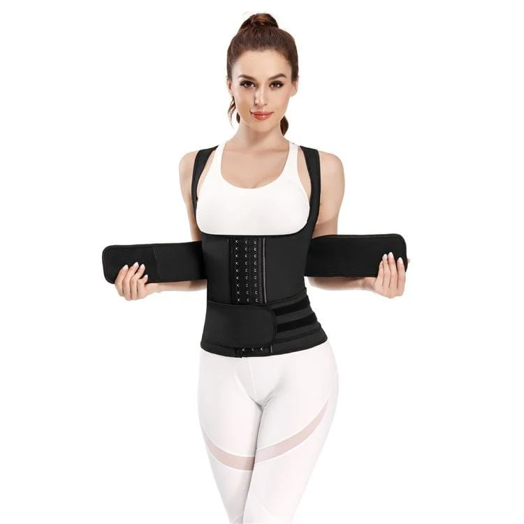 Frauen Doppelhaken und Schleife Tank Underbust Korsetts Haken