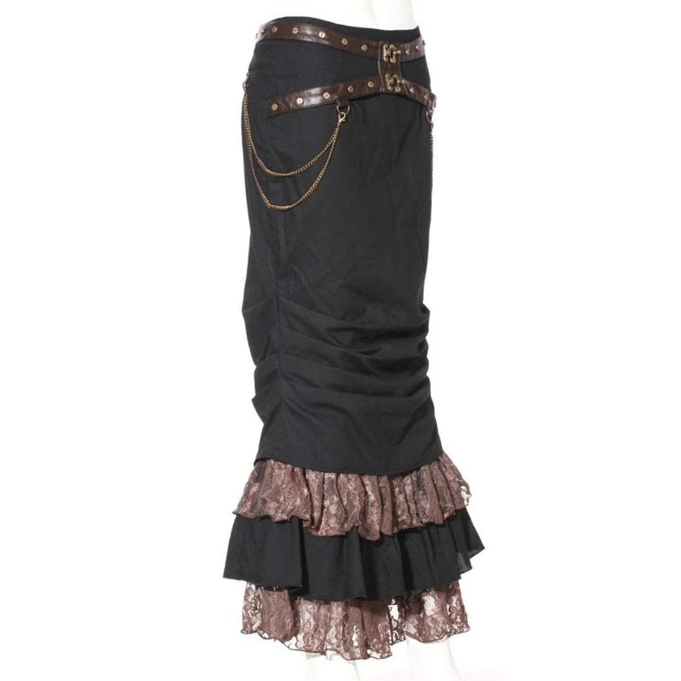 Frauen Steampunk Meerjungfrau Rock