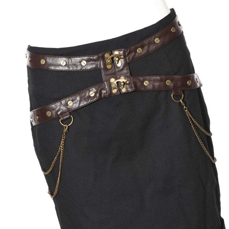Frauen Steampunk Meerjungfrau Rock