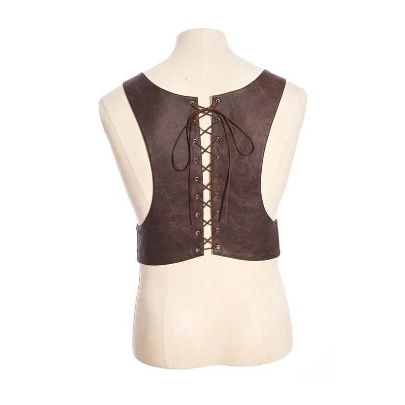 Herren-Steampunk-Auffanggurt aus Kunstleder