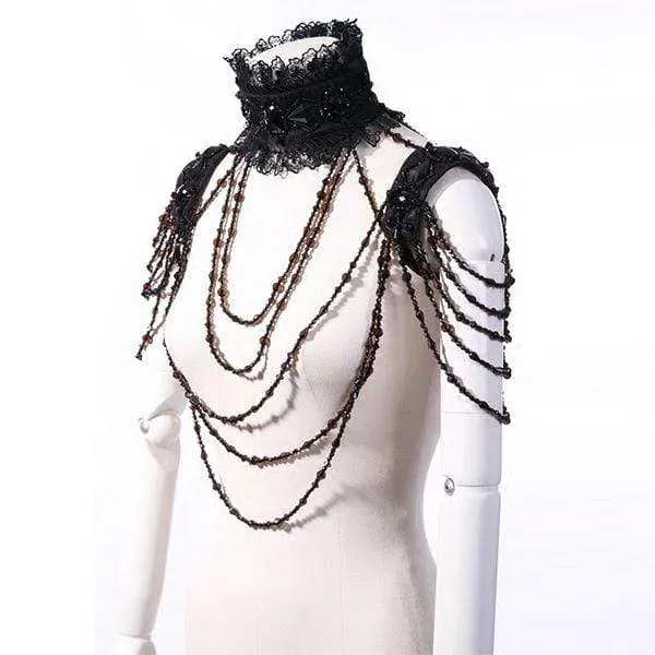 Frauen verzierten Steampunk Hals und Schulter Ornament