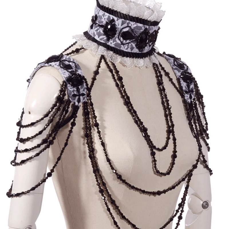 Frauen verzierten Steampunk Hals und Schulter Ornament
