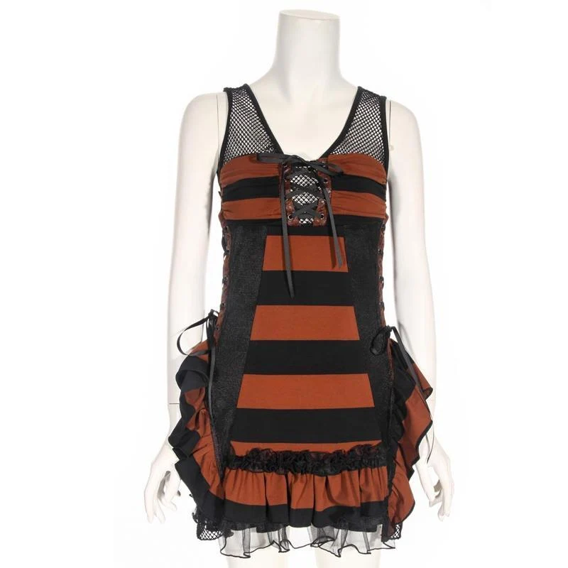 Gothic kurzes ärmelloses Kleid