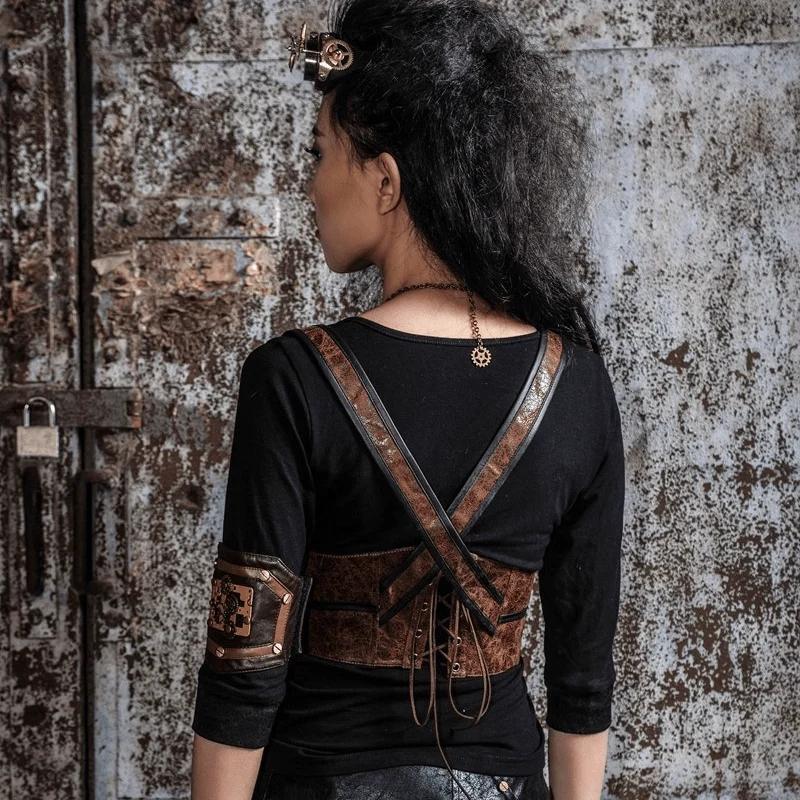 Gothic Lace und Buckle Bustier