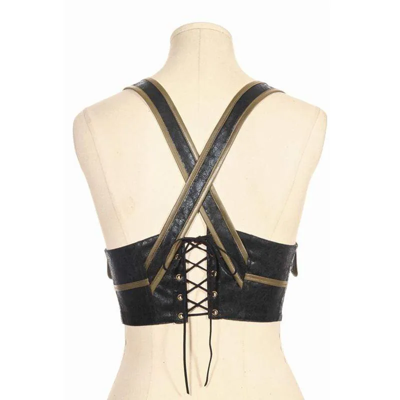 Gothic Lace und Buckle Bustier