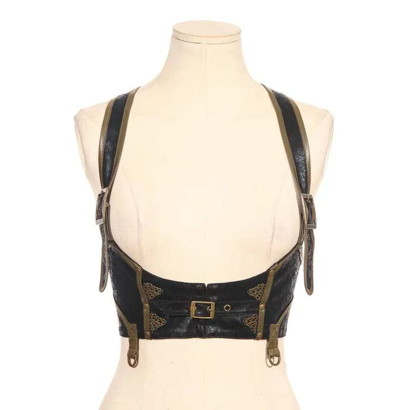 Gothic Lace und Buckle Bustier