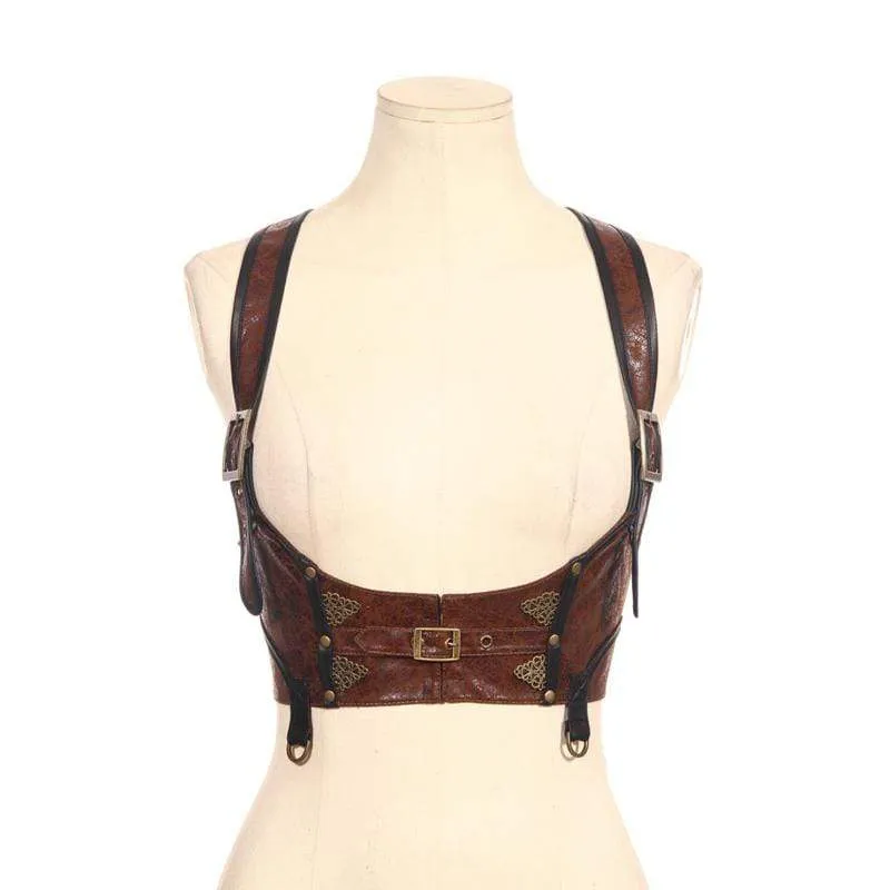 Gothic Lace und Buckle Bustier