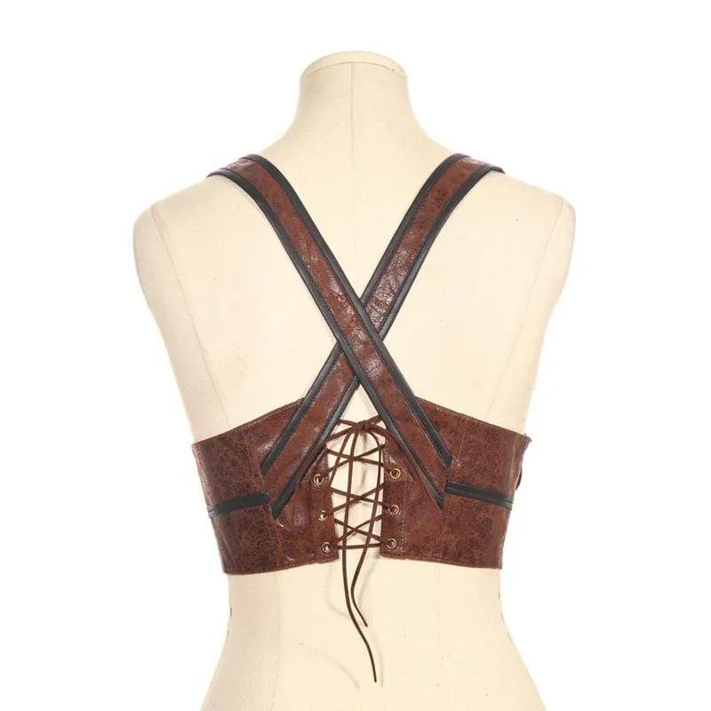 Gothic Lace und Buckle Bustier