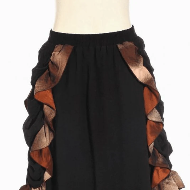 Damen Long Layered Steampunk Rock