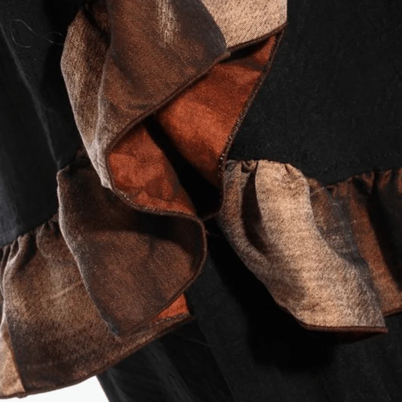 Damen Long Layered Steampunk Rock