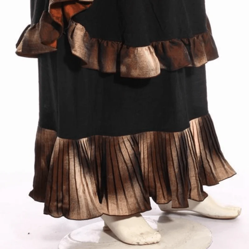 Damen Long Layered Steampunk Rock