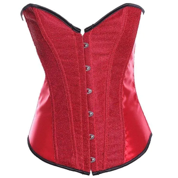Frauen Gothic Flash Stain Overbust Korsetts