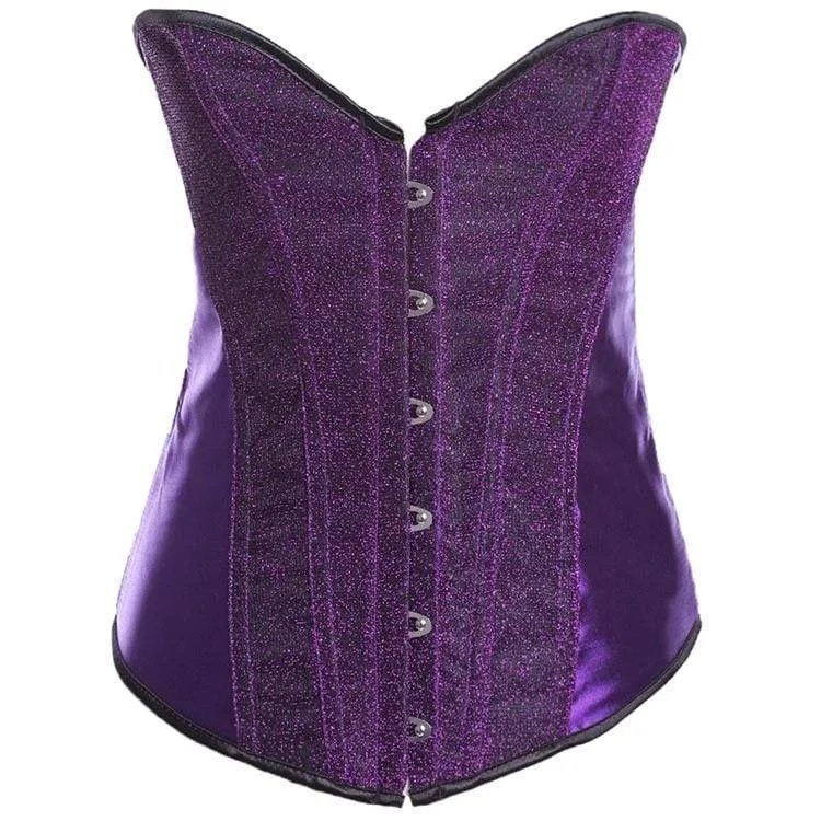 Frauen Gothic Flash Stain Overbust Korsetts