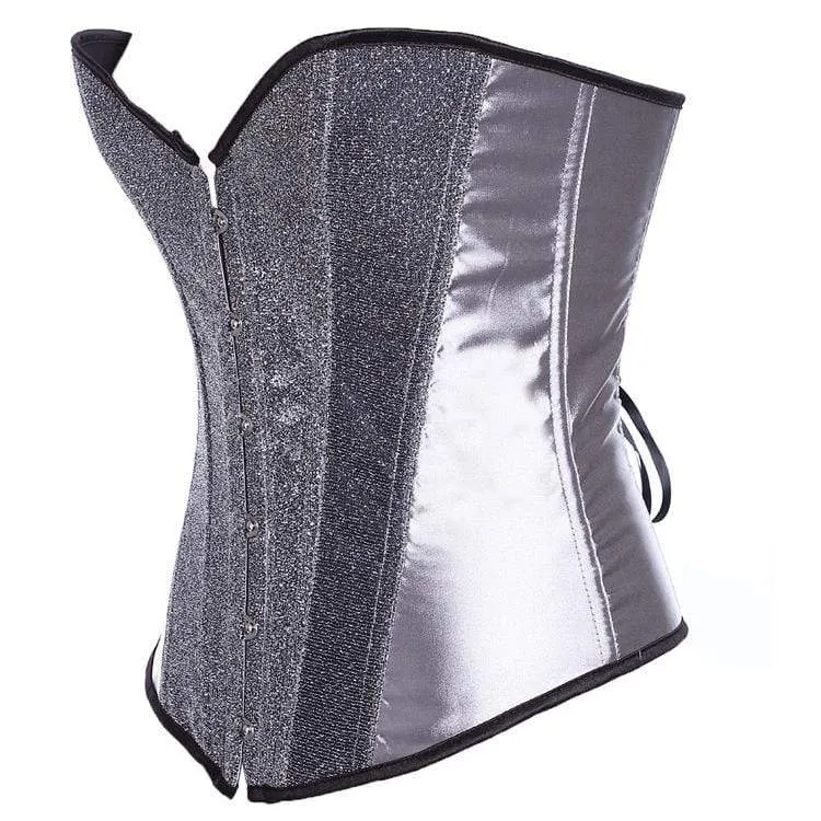 Frauen Gothic Flash Stain Overbust Korsetts