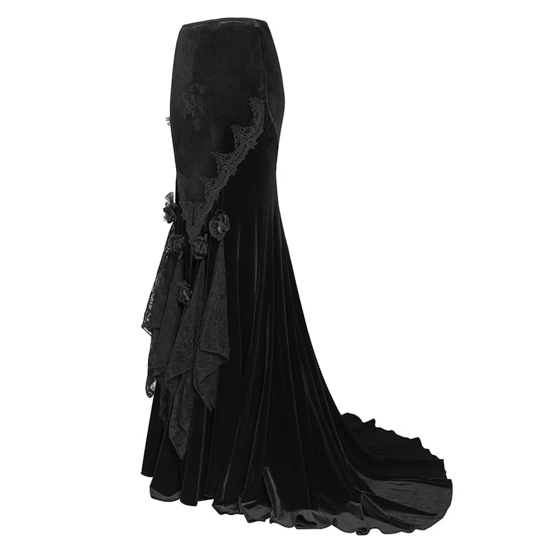 Frauen Vintage Goth Rock Mit Zug