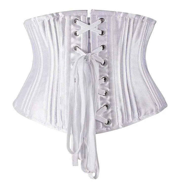 Frauen Gothic Pure Color Underbust Korsetts