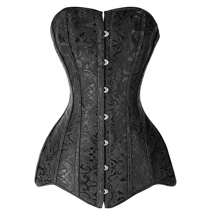 Frauen Gothic Floral Overbust Korsetts