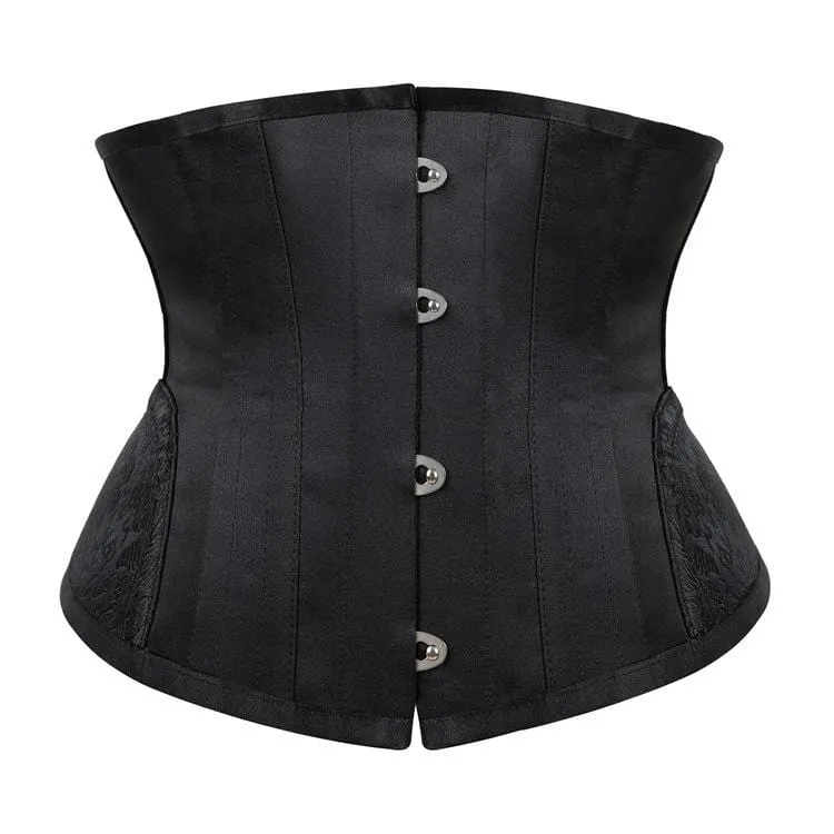 Damen Gothic Pure Color Blumen Unterbrust Korsetts
