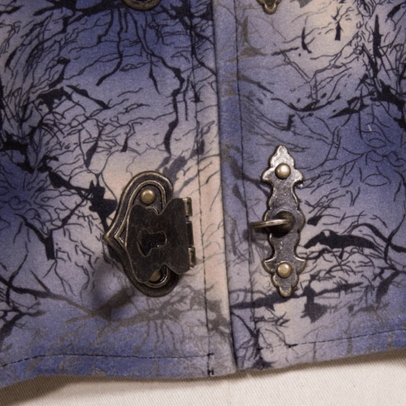 Steampunk Leder Corsage Top