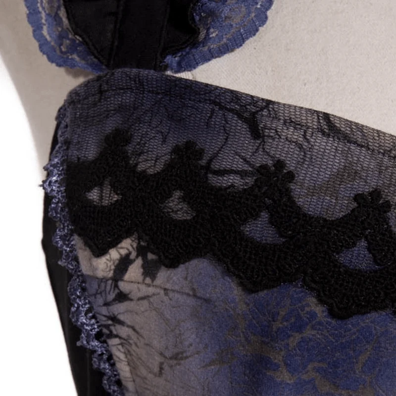 Steampunk Leder Corsage Top
