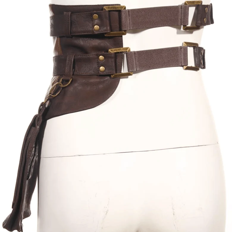 Steampunk Doppelgürtel mit Etui