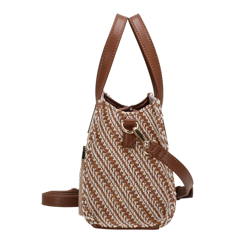 Valentino Bags Donna - Bolso de mano 20 cm (cuoio/multicolor)