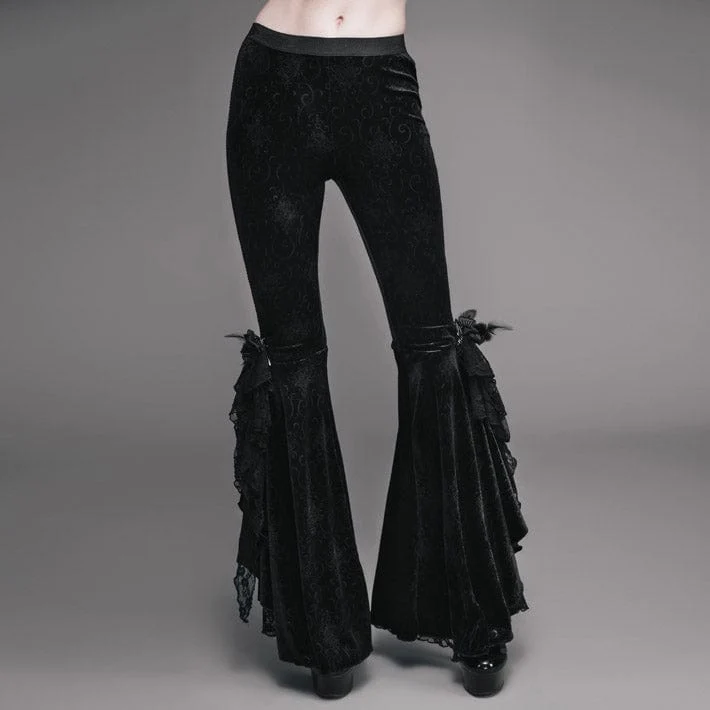 Stilvolle Punk Schlaghose für Damen