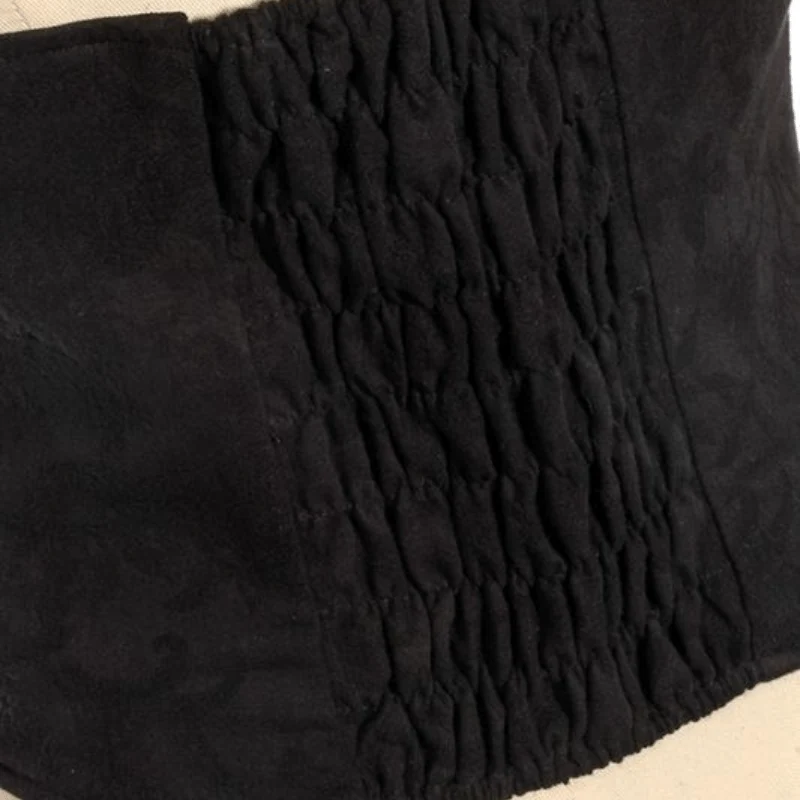 Damen Goth Weste mit Spitzenbesatz