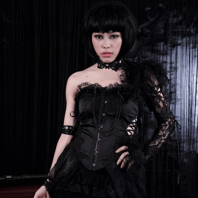 Vintage Goth Kragen und Manschette