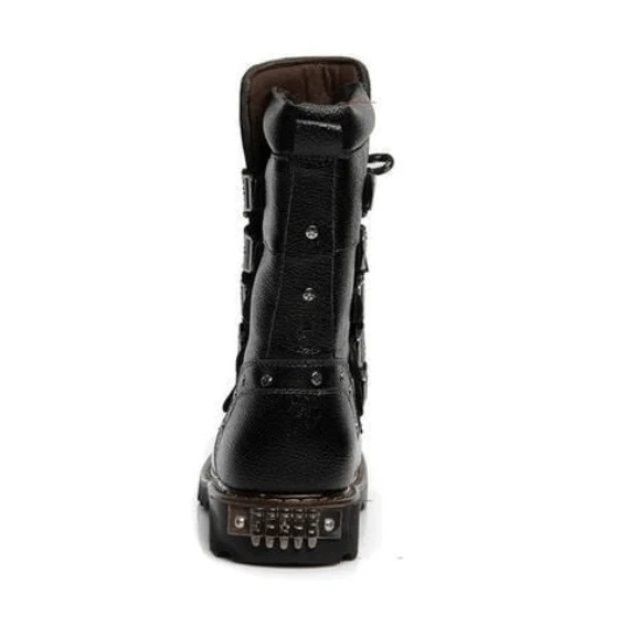 Herren Militär Multi Schnallen Stiefel Herren Martin Stiefel Cowboystiefel