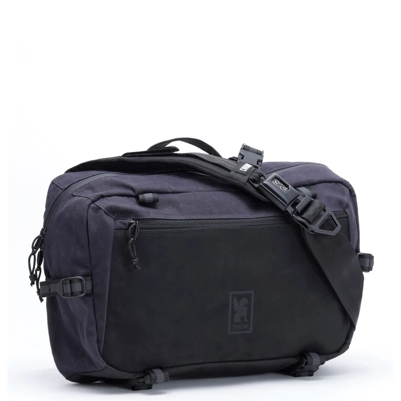 Chrome Kadet Max - Bolso bandolera 15" 39.5 cm (black canvas leather)