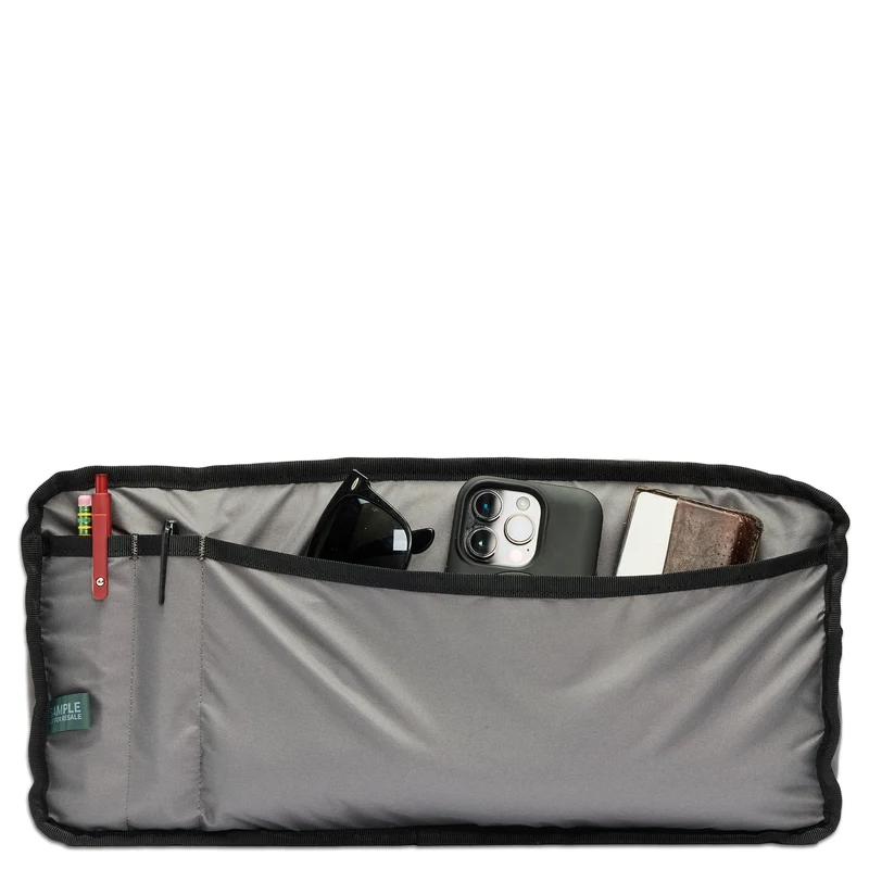 Chrome Kadet Nylon 9 - Bandolera 43 cm (black canvas leather)