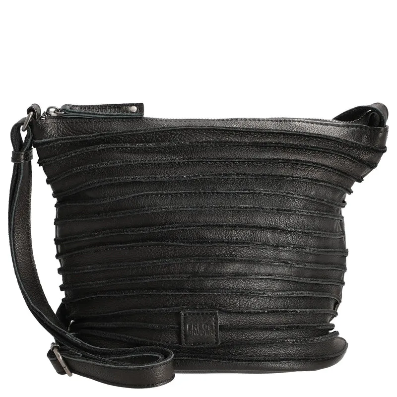FREDsBRUDER Riffelinchen - Bolso de hombro 28 cm (black)