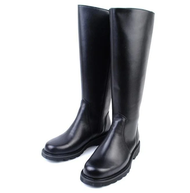 Herren Cowboy Rindsleder Knöchel Biker Zipper Boots