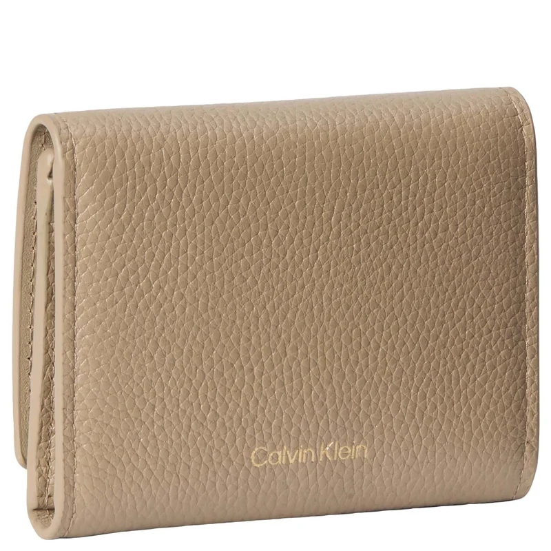 Calvin Klein Emblem Pebb - Cartera (desert taupe)