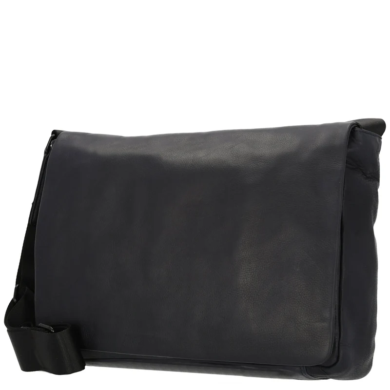 Leonhard Heyden Den Haag - Bolso bandolera L Leder 13" 39 cm (blau)
