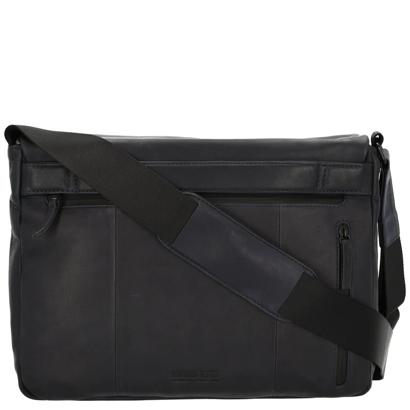 Leonhard Heyden Den Haag - Bolso bandolera L Leder 13" 39 cm (blau)