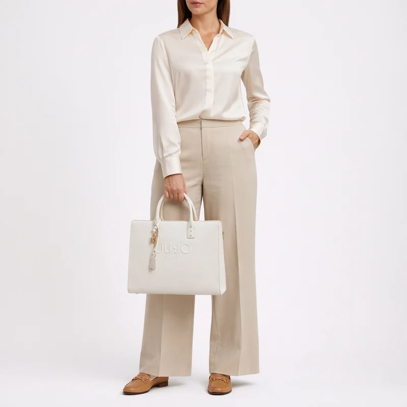 Liu Jo Halona - Bolso de mano M 32 cm (cream)