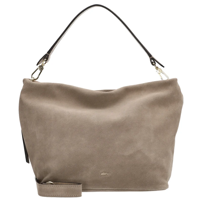 abro Ebony Suede - Bolso saco 28 cm (siena)