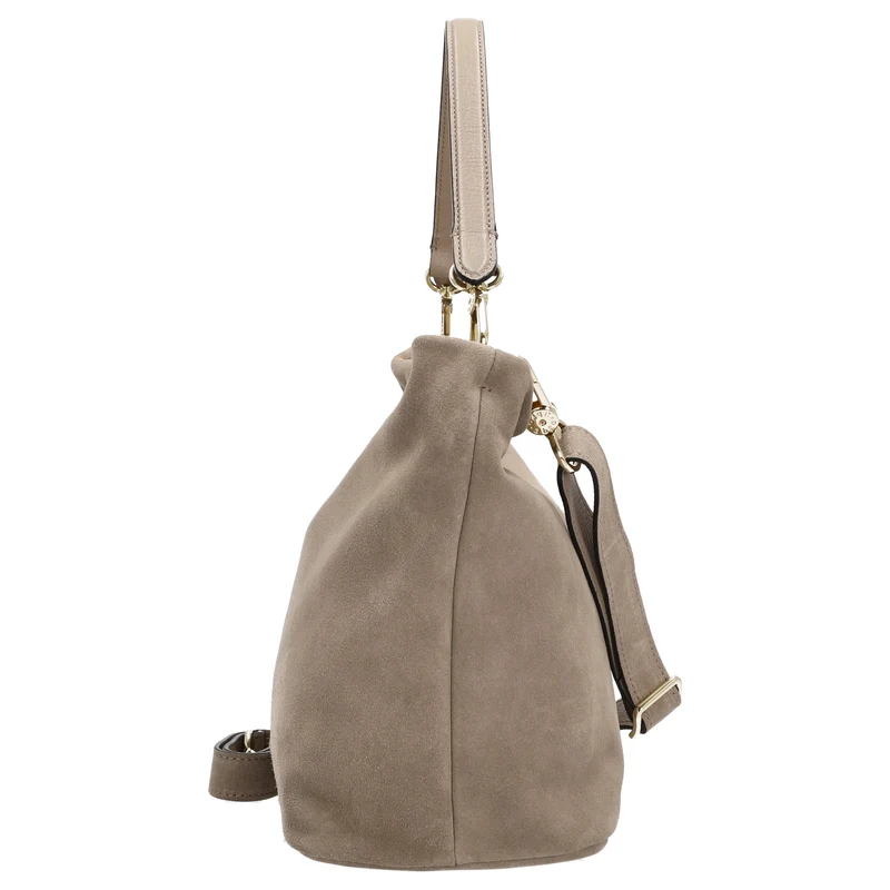 abro Ebony Suede - Bolso saco 28 cm (siena)
