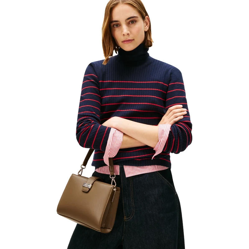 Tommy Hilfiger Heritage - Bolso de mano 22 cm (nordic taupe)