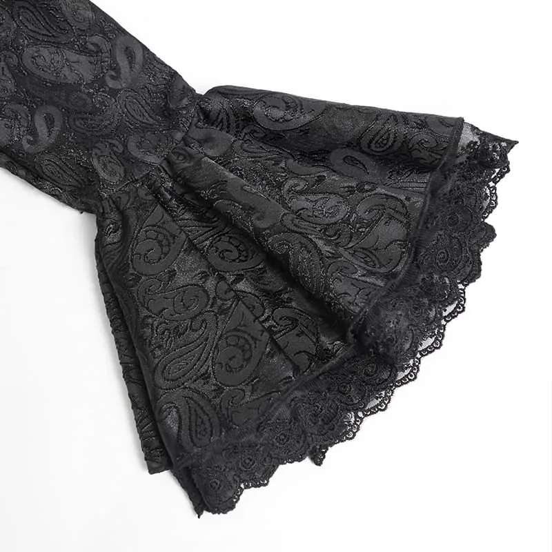 Vintage Victorian Short Lace Top für Damen