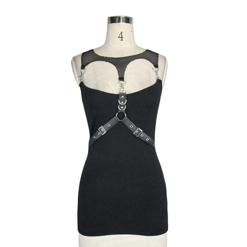 Frauen 2in1 Punk Tanks Tops