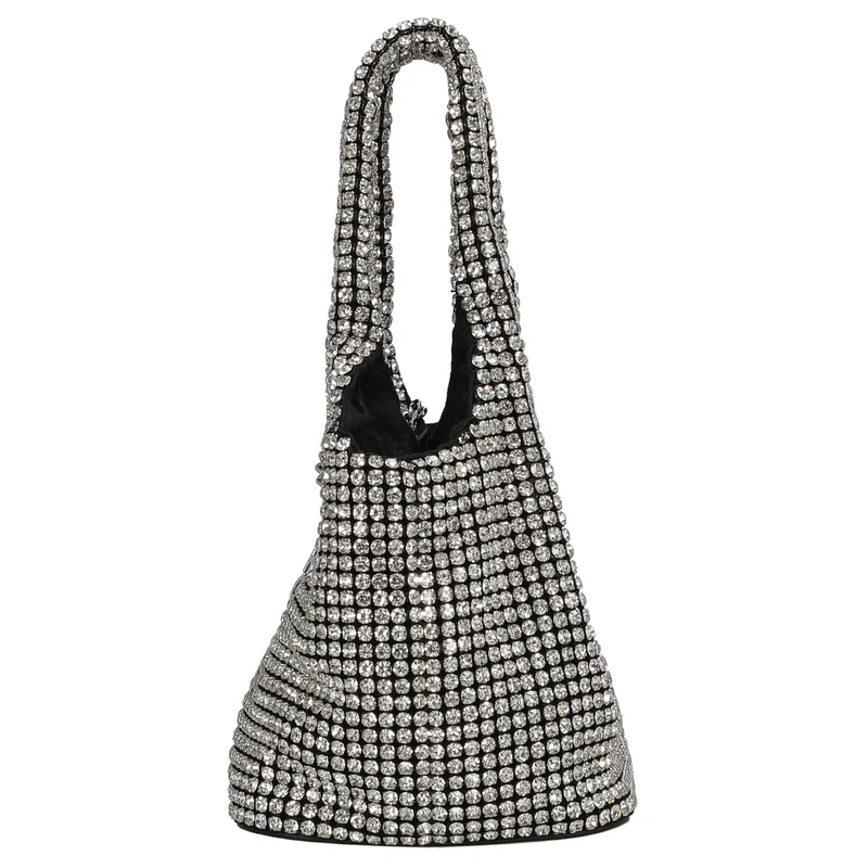 HUGO Women's Liora - Bolso de mano 14 cm (silver)