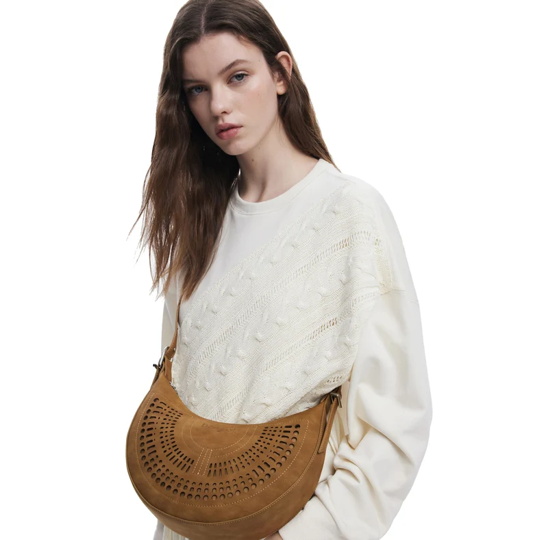 Desigual Orbis Cascais - Bolso de hombro 29 cm (camel)